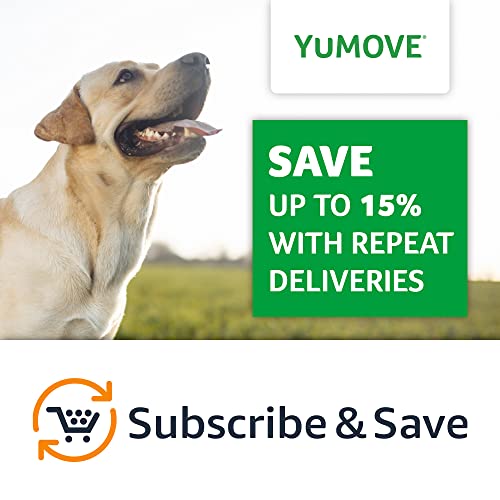YuMOVE Adult Dog | Joint Supplement for Adult Dogs, with Glucosamine, Chondroitin, Green Lipped Mussel | Aged 6 to 8 | 120 Tablets - FoxMart™️ - Lintbells